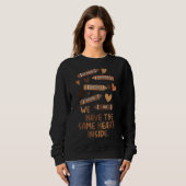 Das gleiche Herz innerhalb der schwarzen Geschicht Sweatshirt (Vorne ganz)