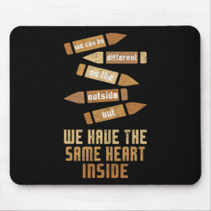 Das gleiche Herz Schwarze Geschichte Kleinkind Kin Mousepad