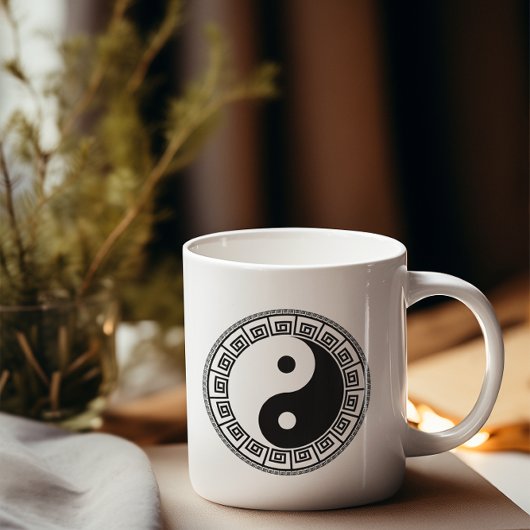 Das Gleichgewicht: Ba Gua, 8 Trigramm Yang TCM Zweifarbige Tasse