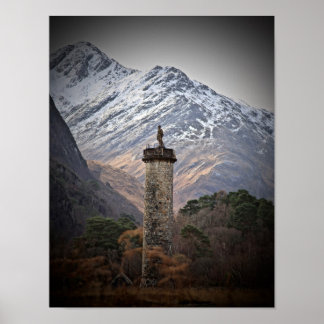 Das Glenfinnan-Denkmal Poster