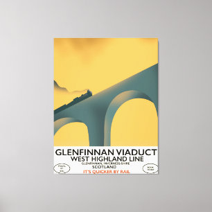 Das Glenfinnan-Viadukt Schottland. Leinwanddruck