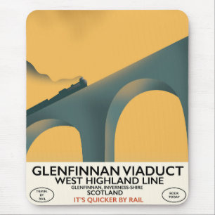 Das Glenfinnan-Viadukt Schottland. Mousepad