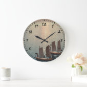 Das glitzernde Meer. Große Wanduhr (Zuhause)