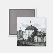 Das Globe Theater auf der Bankseite Magnet (Vorderseite/Rückseite)