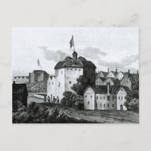 Das Globe Theater auf der Bankseite Postkarte (Vorderseite)