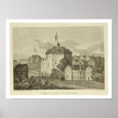 Das Globe Theater auf der Bankseite, wie es in Poster (Vorne)