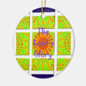 Das glorreiche Muster des grafischen Textes des He Ornament (Links)