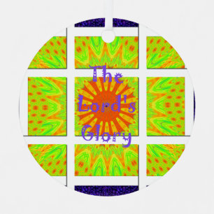 Das glorreiche Muster des grafischen Textes des He Weihnachtsschmuck