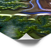 Das Glossy Poster der Reise (Ecke)