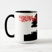 DAS GLOW OF FAMILIE LIEBE FAMILIENBÄUME HERZEN TASSE (Links)