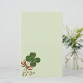 Das Glück an der irischen St. Patrick's Day Statio Briefpapier (Stehend Vorderseite)