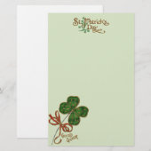 Das Glück an der irischen St. Patrick's Day Statio Briefpapier (Vorne/Hinten)