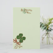 Das Glück an der irischen St. Patrick's Day Statio Briefpapier (Stehend Vorderseite)