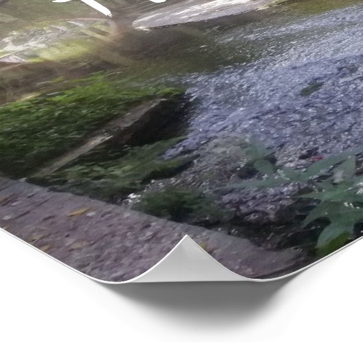 Das Glück begünstigt das tapfere Sprichwort-Bridge Poster (Ecke)