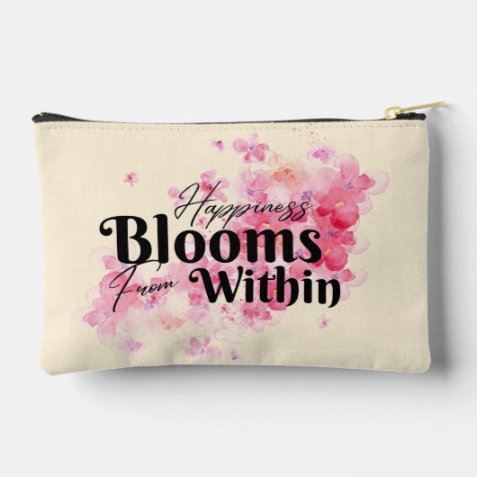 Das Glück blüht aus dem Kleinen Zubehörtasche (Rückseite)