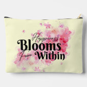 Das Glück blüht aus einem großen Zubehörbeutel Zubehörtasche (Rückseite)