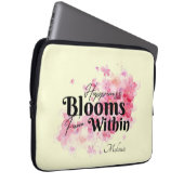 Das Glück blüht aus einem Laptop-Sieb Laptopschutzhülle (Vorne Rechts)