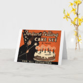 Das Glück, den Kuchen zu reden Karte (Gelbe Blume)