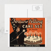 Das Glück, den Kuchen zu reden Postkarte (Vorne/Hinten)