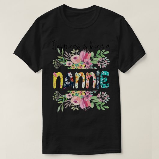 Das Glück der Frauen ist eine Niedliche Blume des  T-Shirt (Design vorne)