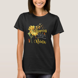 Das Glück der Frauen ist eine nona Sonnenblume T-Shirt