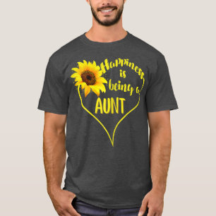 Das Glück der Frauen ist eine Tante Sonnenblumenmü T-Shirt