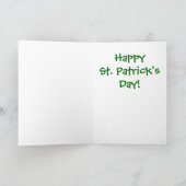 Das Glück der Iren Karte (Innenseite)