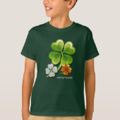 Das Glück der Iren. Kleeblatts St. Patrick's Day T-Shirt (Vorderseite)