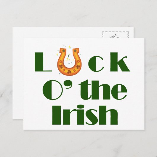 Das Glück der Iren Postkarte (Vorne/Hinten)