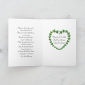 Das Glück der Iren, St. Patrick's Day, 4 Kleeblätt Karte (Innenseite)