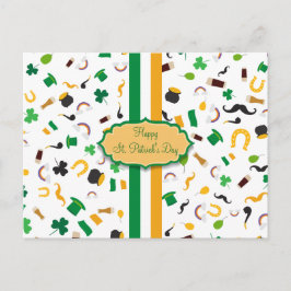Das Glück der irisch-St. Patrick's Day irish Gegen Postkarte
