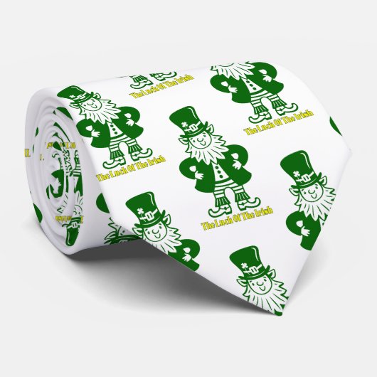 Das Glück der irischen Leprechaun Neck Tie Krawatte (Gerollt)