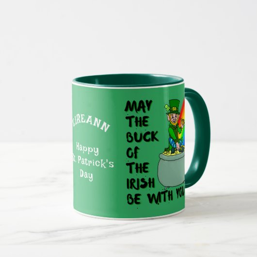 Das Glück der irischen Tasse St. Patrick (VorderseiteRechts)