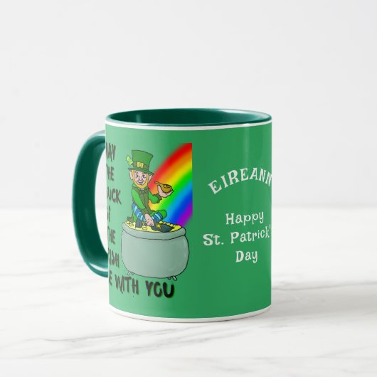Das Glück der irischen Tasse St. Patrick (Vorderseite Links)