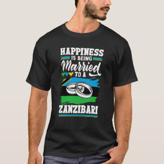 Das Glück der zanzibarischen Flagge ist einem Zanz T-Shirt