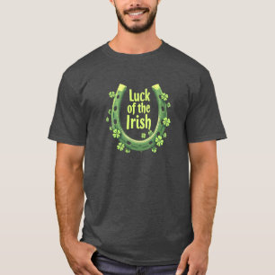 Das Glück des irischen Horseshoe-Designs T-Shirt
