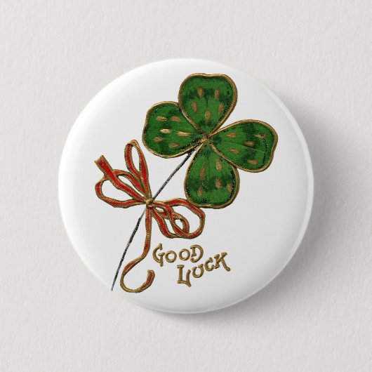 Das Glück des irischen Knopfes Button (Vorderseite)