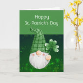 Das Glück des irischen Leprechaun Fun St. Patrick' Karte (Gelbe Blume)