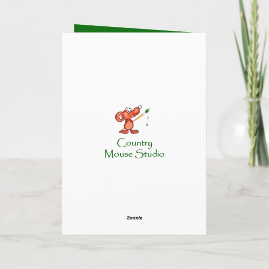 Das Glück des irischen Leprechaun Fun St. Patrick' Karte (Rückseite)