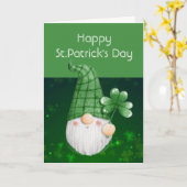 Das Glück des irischen Leprechaun Fun St. Patrick' Karte (Gelbe Blume)