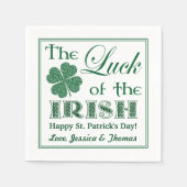 Das Glück des irischen Patrick's Day Serviette (Vorderseite)