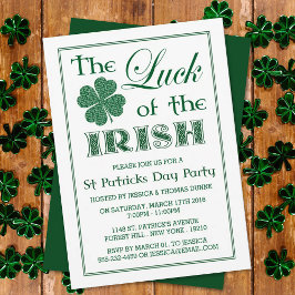 Das Glück des irischen St. Patrick's Day Einladung