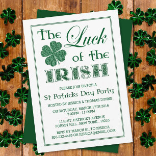 Das Glück des irischen St. Patrick's Day Einladung