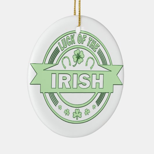 Das Glück des irischen St. Patrick's Day Keramik Ornament (Rechts)