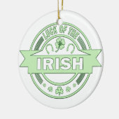 Das Glück des irischen St. Patrick's Day Keramik Ornament (Links)