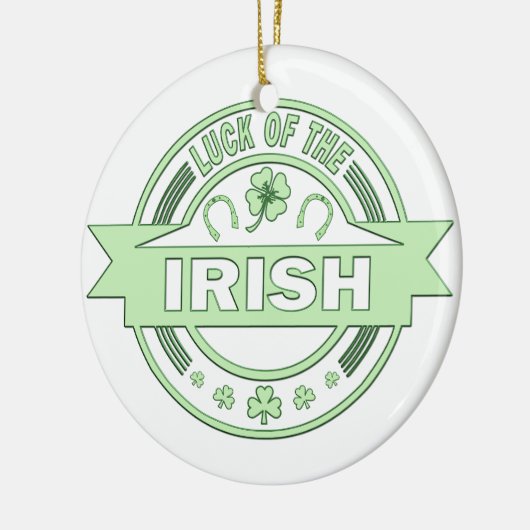 Das Glück des irischen St. Patrick's Day Keramik Ornament (Links)