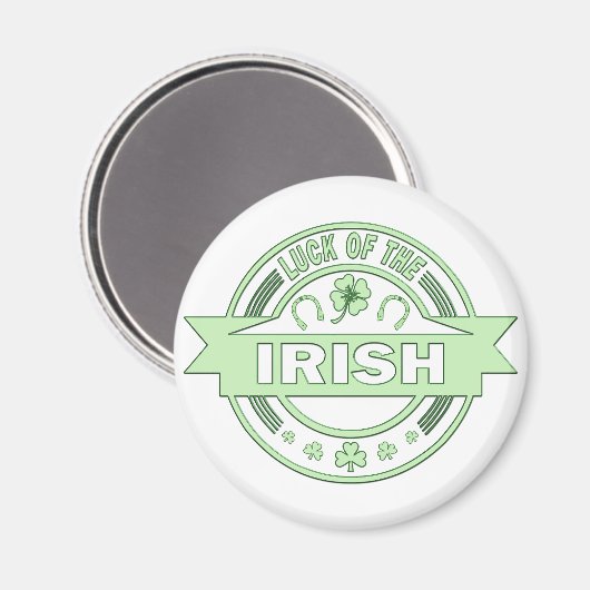 Das Glück des irischen St. Patrick's Day Magnet (Vorderseite/Rückseite)