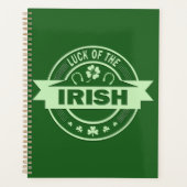 Das Glück des irischen St. Patrick's Day Planer (Vorderseite)