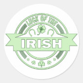 Das Glück des irischen St. Patrick's Day Runder Aufkleber (Vorderseite)