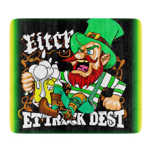 Das Glück des Irish St Patricks Day. Jetzt kaufen Schneidebrett (Vorderseite)